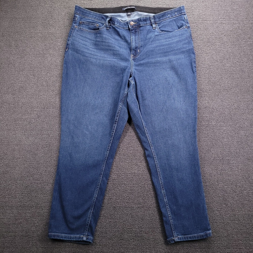 CALVIN KLEIN Jeans Size 20W High Rise Skinny Ankle Stretch Denim 40x26